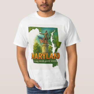 Maryland State Pride Artistic T-Shirt –