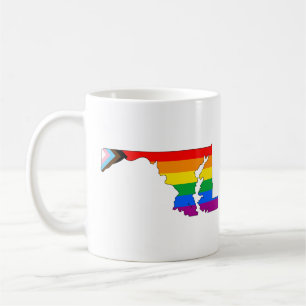 Maryland State Pride LGBTQ Progress Pride Coffee Mug