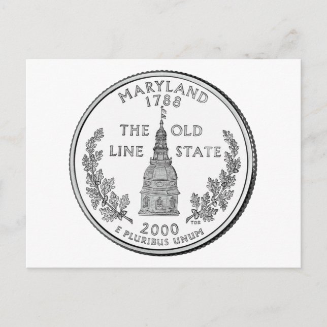 Maryland State Quarter Postcard (Front)