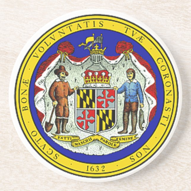 Maryland State Seal Coaster (Front)