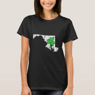 Maryland State St Patrick S Day Maryland Green Sha T-Shirt