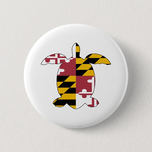 Maryland Turtle 6 Cm Round Badge (Front)