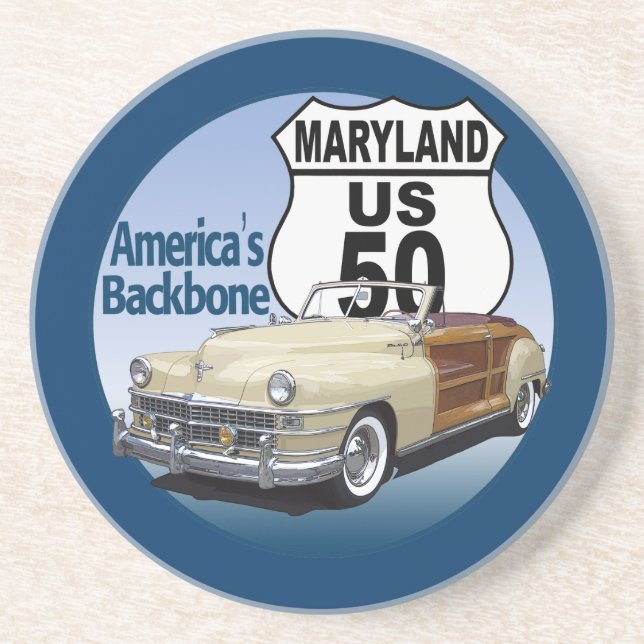 Maryland US Route 50 Coaster (Front)
