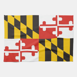 maryland usa state flag towel