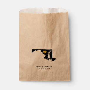 Maryland Wedding Favour Treat Sacks, Gift Bags