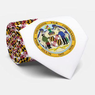 Marylander Flag & Seal Design, Flag of Maryland Tie