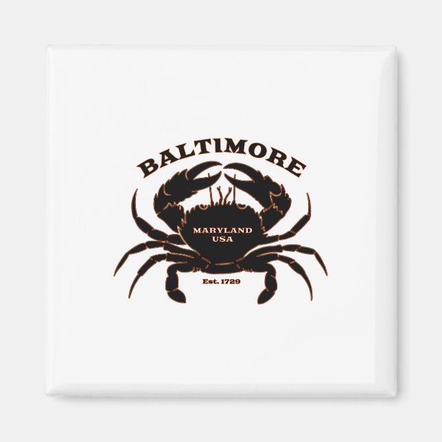 Maryland's Summer Crabs  Magnet (Front)