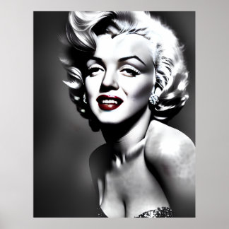 Marylin Monroe Portrait  Poster