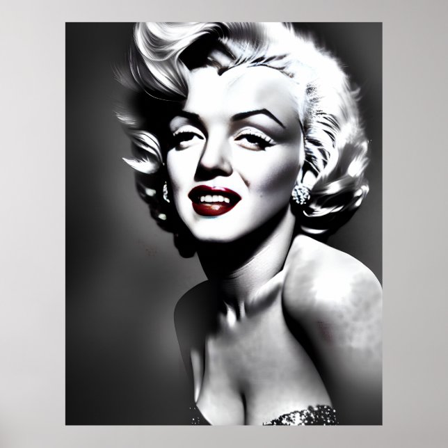 Marylin Monroe Portrait  Poster (Front)