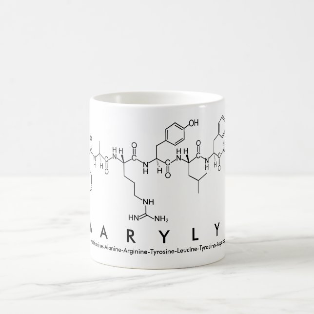 Marylyn peptide name mug (Center)