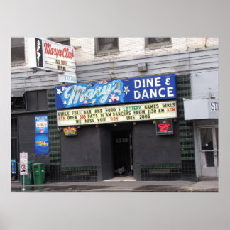 Marys Club Photo Poster