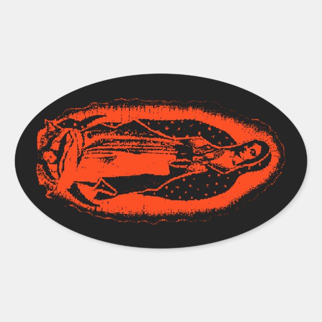 Mary's Glow Oval Sticker (Front)