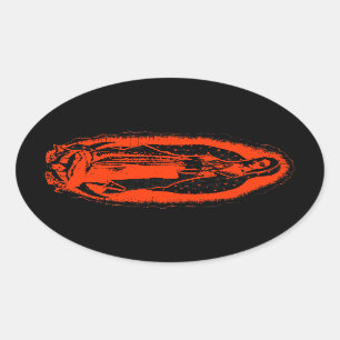 Mary's Glow Oval Sticker
