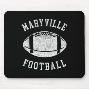 Maryville Football Distressed Vintage 80's Throwba Mouse Pad