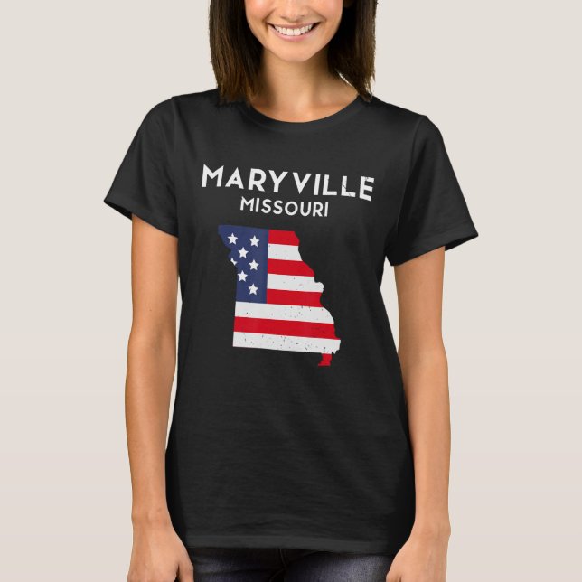 Maryville Missouri USA State America Travel Missou T-Shirt (Front)