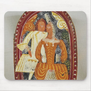 Marzipan box depicting a man and woman, c.1660 mouse pad