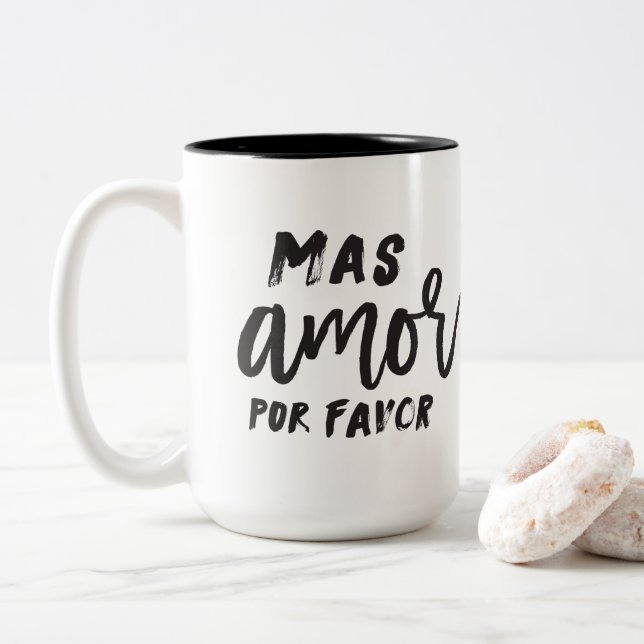 Mas Amor Por Favour Coffee Mug (With Donut)