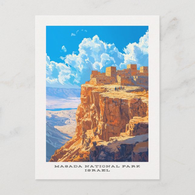 Masada National Park Israel Travel Postcard (Front)