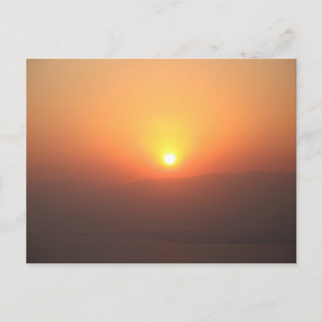 Masada Sunrise2 - Customised Postcard (Front)