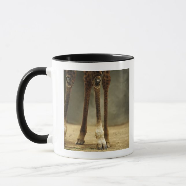 Masai giraffe, low angle view of legs, Giraffa Mug (Left)
