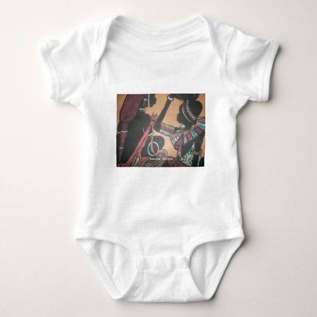MASAI Hakuna Matata.JPG Baby Bodysuit (Front)
