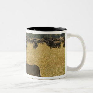 Masai Mara National Reserve, Kenya, Africa Two-Tone Coffee Mug