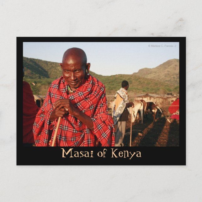Masai of Kenya Postcard (Front)
