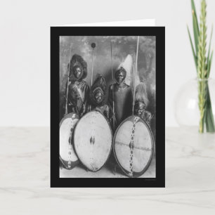 Masai Warriors Kenya, Africa 1920 Card