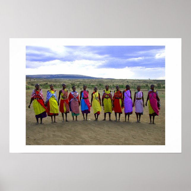 MASAI WOMEN IN KENYA AFRICA POSTER (Front)