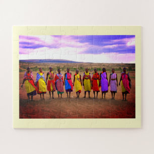 Masai women in Kenya Jigsaw Puzzle