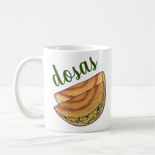 Masala Dosas South Indian Food Cuisine Potato Dosa Coffee Mug
