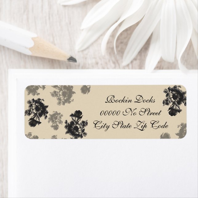 Masala Flora Return Address Label (Insitu)