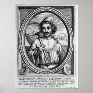 Masaniello, engraved by Petrus de Iode Poster