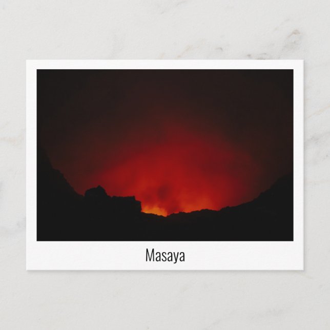 Masaya volcano in Nicaragua Postcard (Front)
