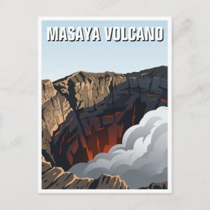 Masaya Volcano Postcard