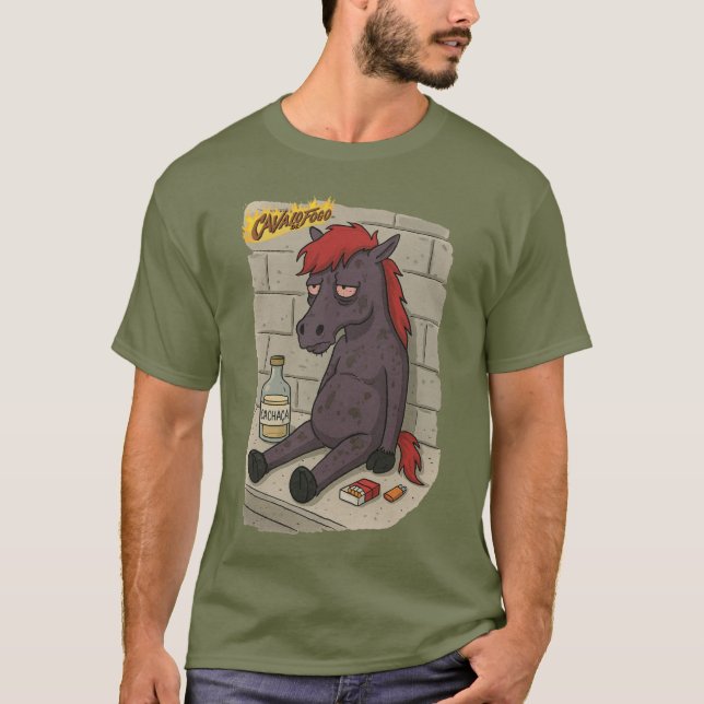 Masc T-shirt. Fire Horse - Front T-Shirt (Front)