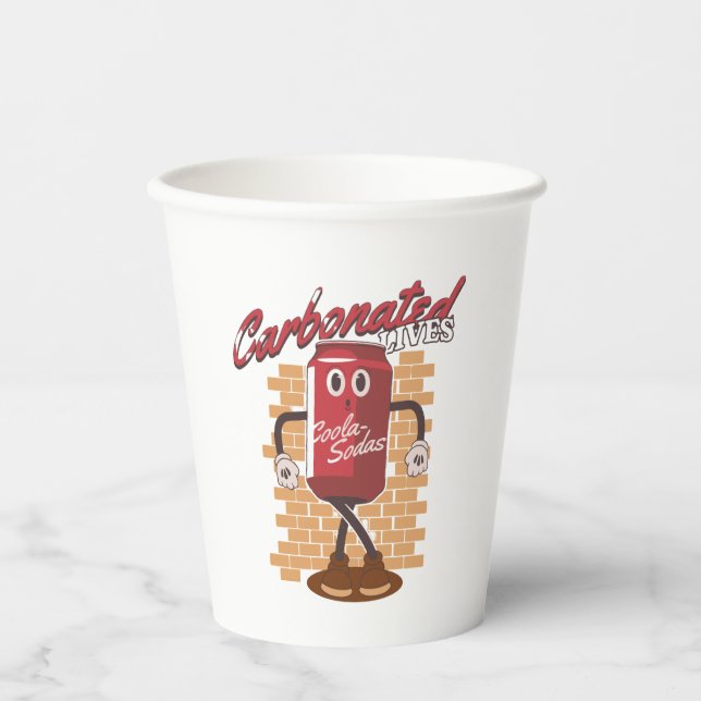 Mascot Drink Cola Paper Cups (Front)