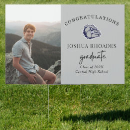 Mascot Graduation Yard Sign