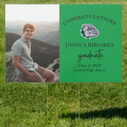 Mascot Graduation Yard Sign