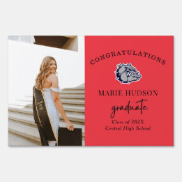Mascot Graduation Yard Sign