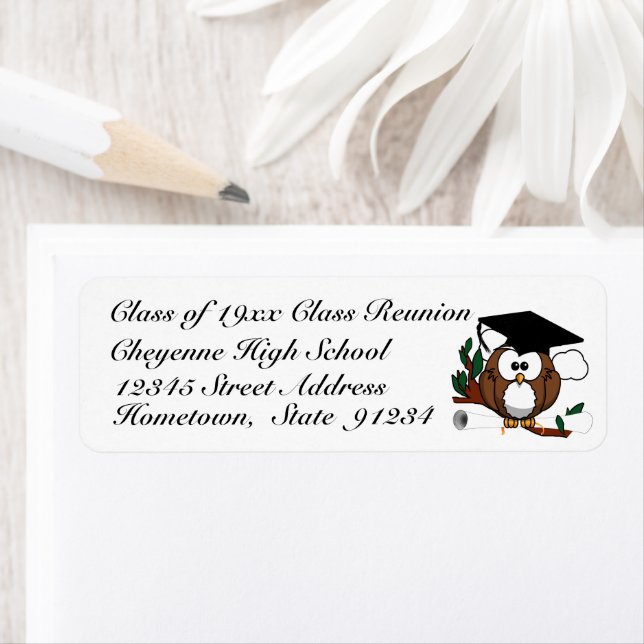 Mascot High School Reunion Return Address Label (Insitu)