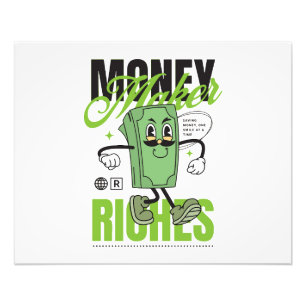Mascot Money Maker Photo Print