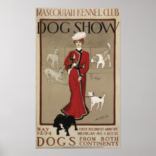 Mascoutah Kennel Club Dog Show 1901 Poster
