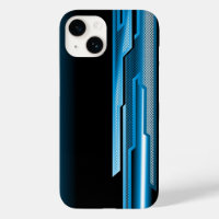 Masculine Abstract Sky Blue Black Design