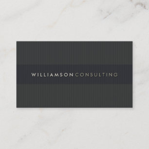 MASCULINE BUSINESS CARD :: simple pinstripe 3D 1