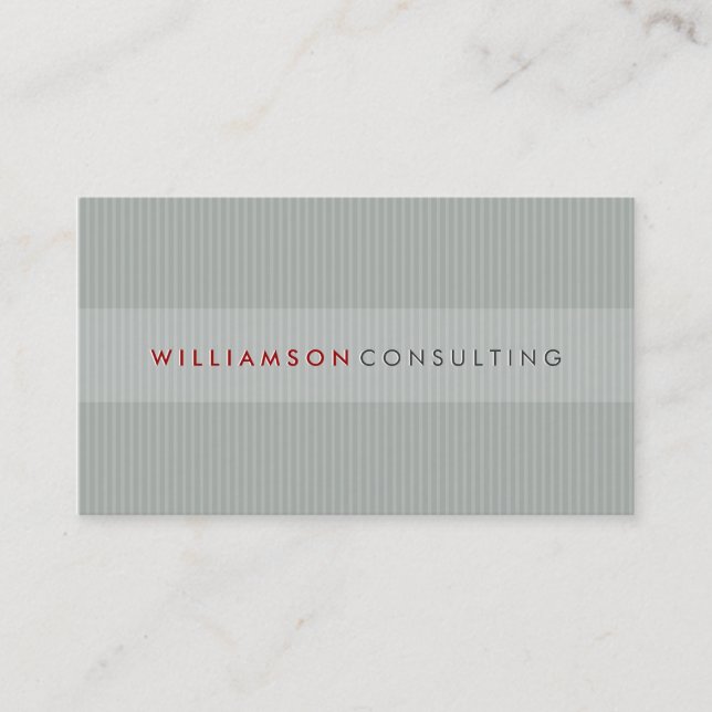 MASCULINE BUSINESS CARD :: simple pinstripe 3D 15 (Front)