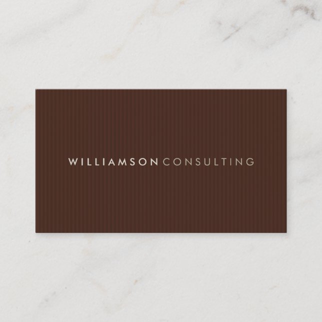 MASCULINE BUSINESS CARD :: simple pinstripe 4 (Front)