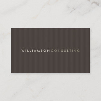 MASCULINE BUSINESS CARD :: simple pinstripe 6