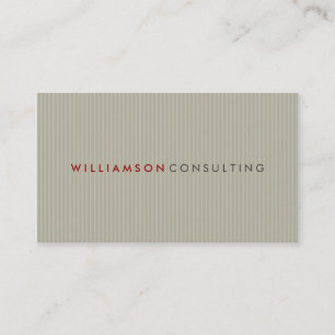 MASCULINE BUSINESS CARD :: simple pinstripe 9