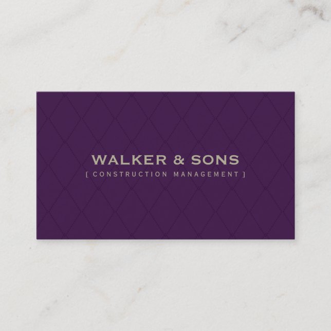 MASCULINE BUSINESS CARD :: simply smart 6 (Front)